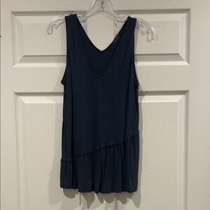 Anthropologie Navy Tank Top